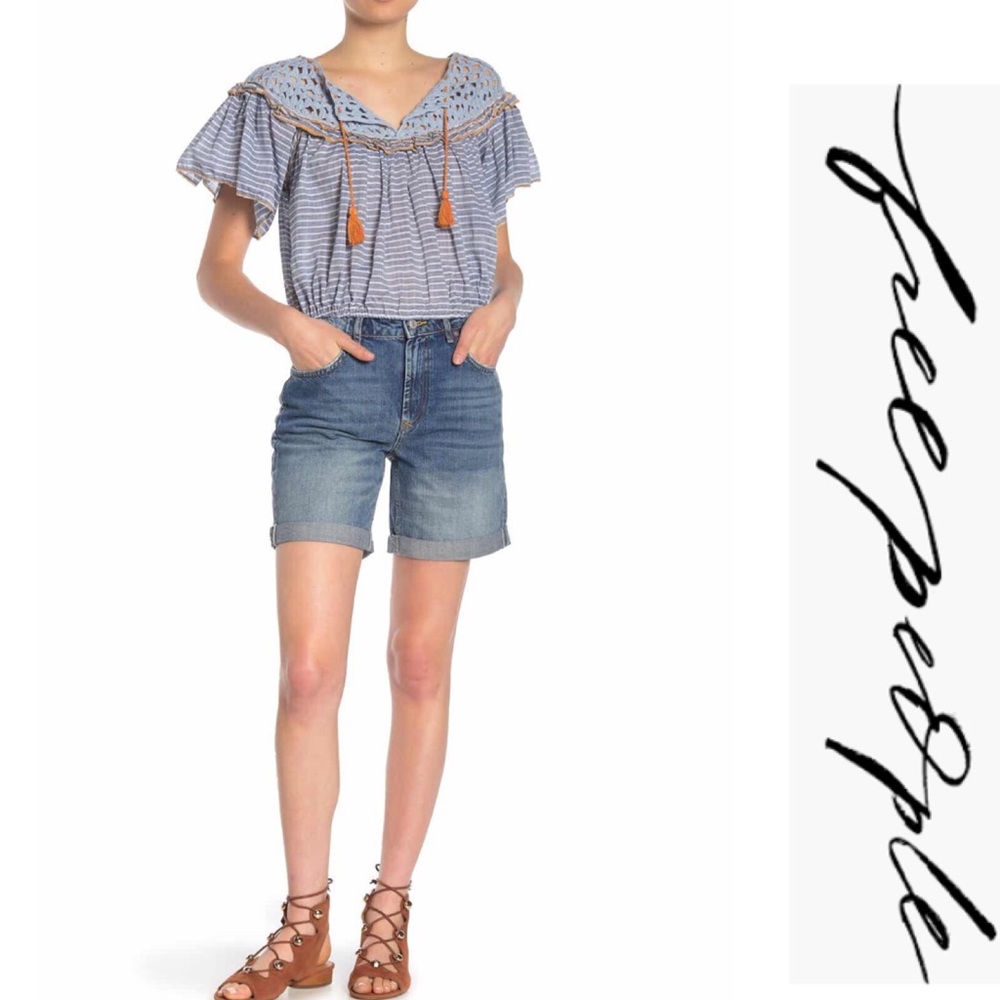 Free People Ivy Long Shorts